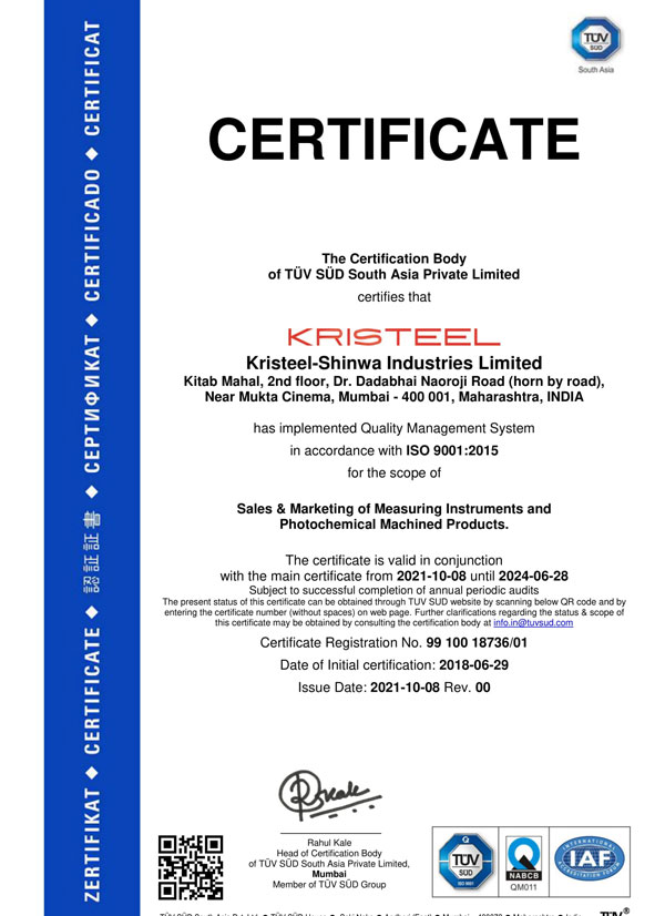 KRISTEEL ISO Certificate website copy 2